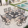 9 Piece Outdoor Metal Patio Dining Set S1400