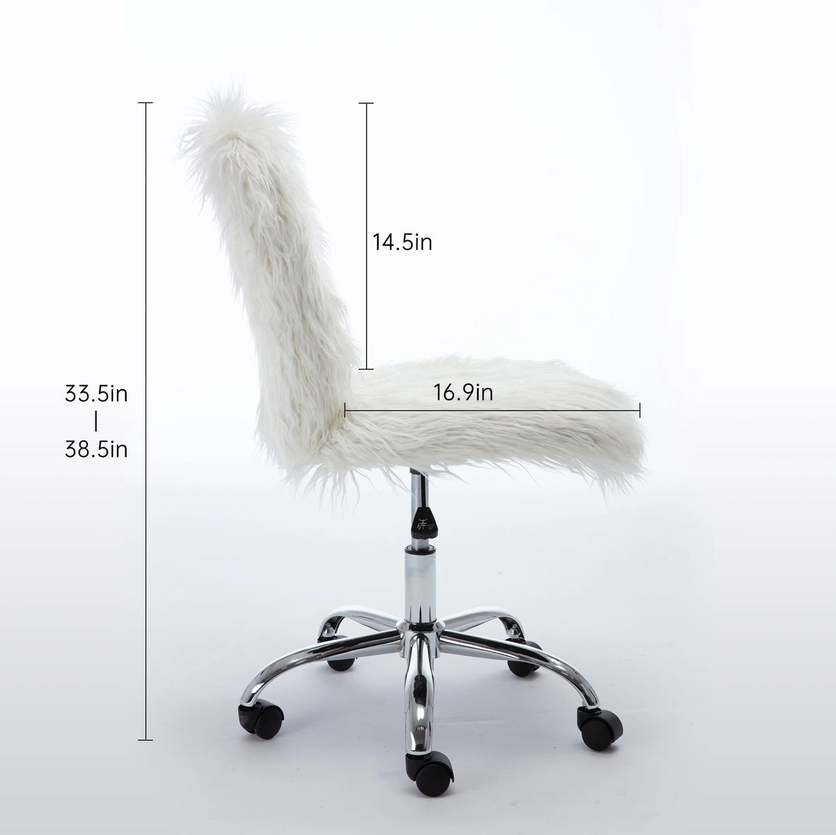 White Vanity Office Chair J69906