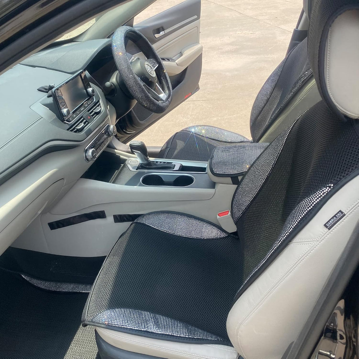 Ice Silk Front Car Seat Covers with Backrest R543