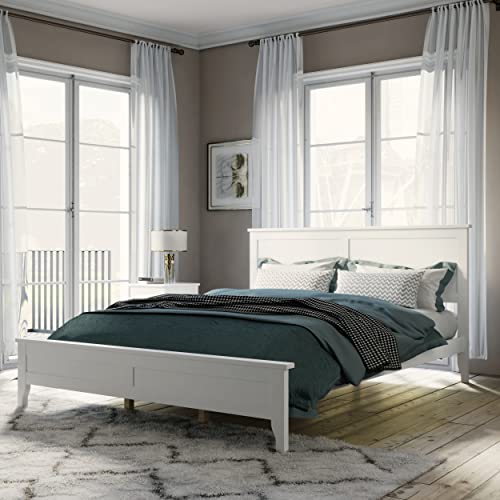 Black Wood King Size Bed Frame Z299254