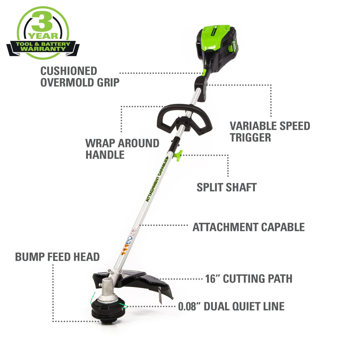 16-Inch Cordless String Trimmer J268816