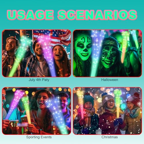 24 PCS Glow Fiber Optic Wands E85346