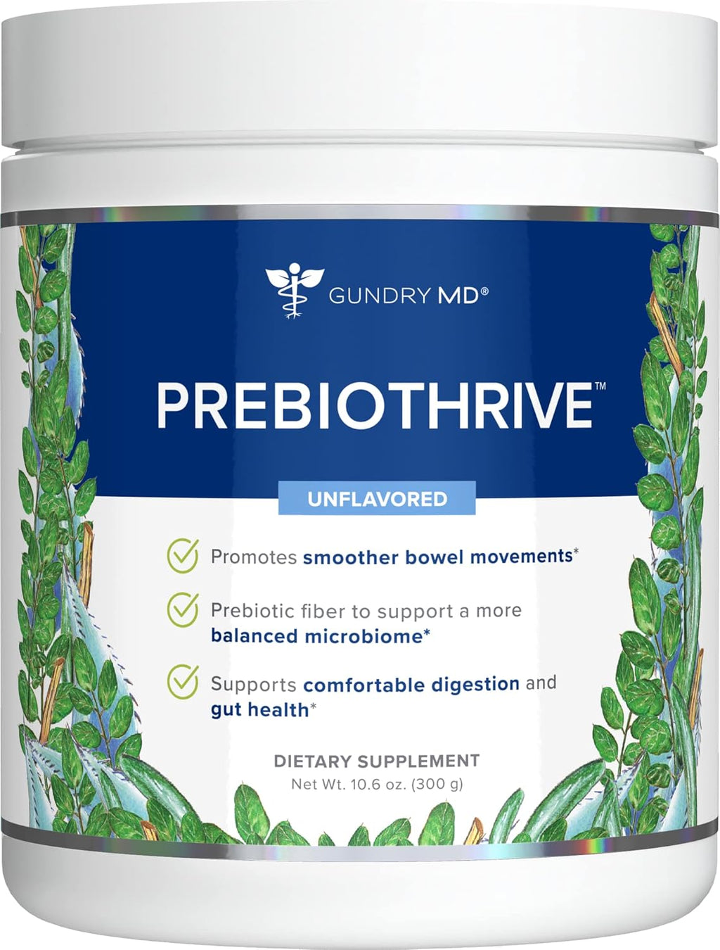 Unflavored Prebiotic Supplement Powder, 30 Servings V8611