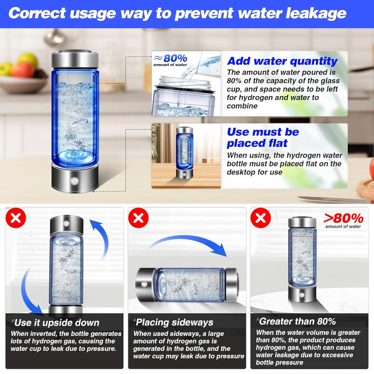 Portable Hydrogen Water Generator Alkaline Maker L570538