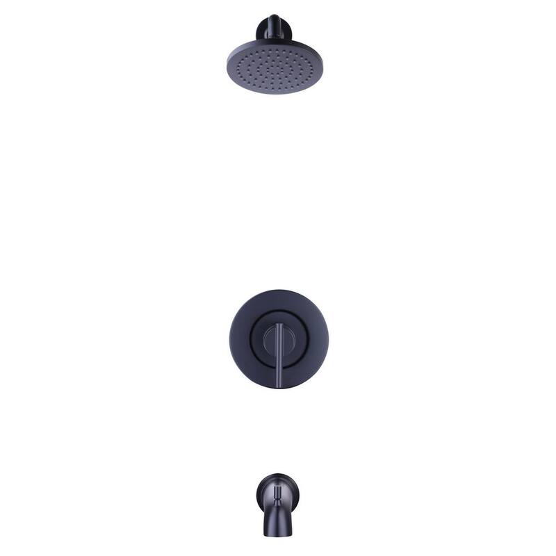 Single-Handle 1-Spray Tub and Shower Faucet 1.8 GPM Matte Black M285285