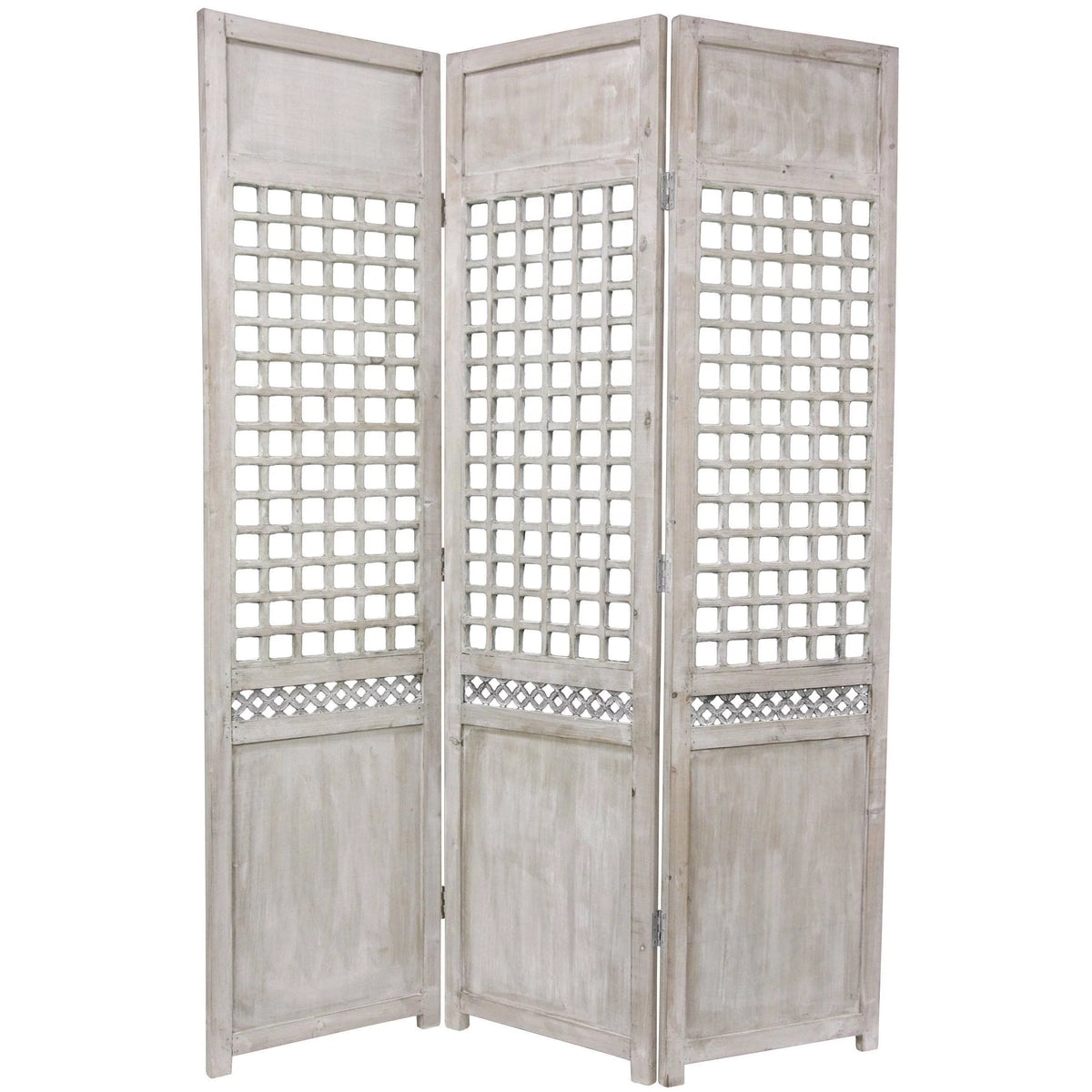 6 ft. Tall 3 Panel Open Lattice Room Divider H865864
