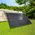 RV Awning Shade Screen with Zipper 8'X18'3'' Universal Sun Shade Screen with Complete Kits H417485
