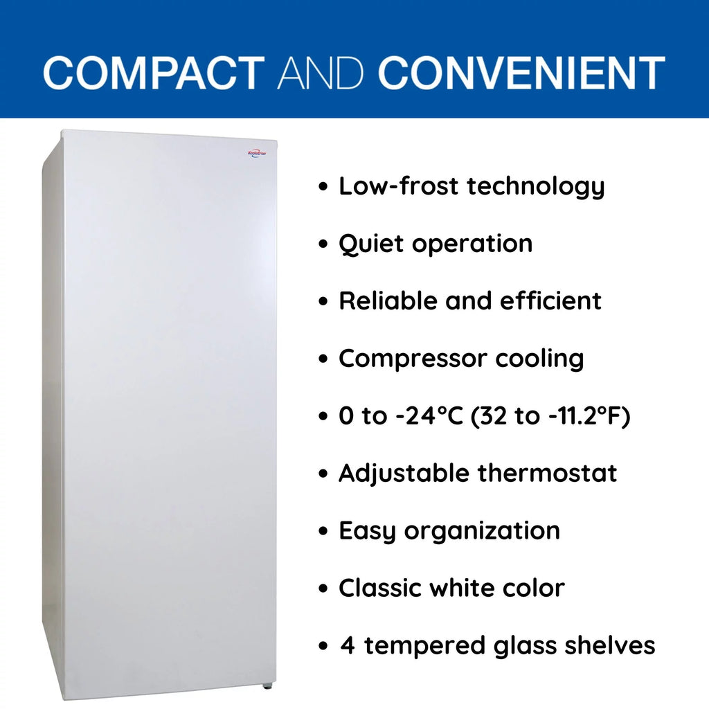 White 7.0 cu ft Upright Freezer E41122