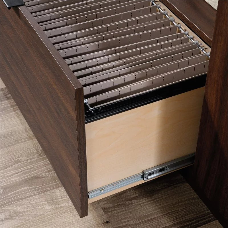 Mahogany Engineered Wood Storage Credenza W789028