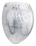 2-Light Silver Etched Sconce K628
