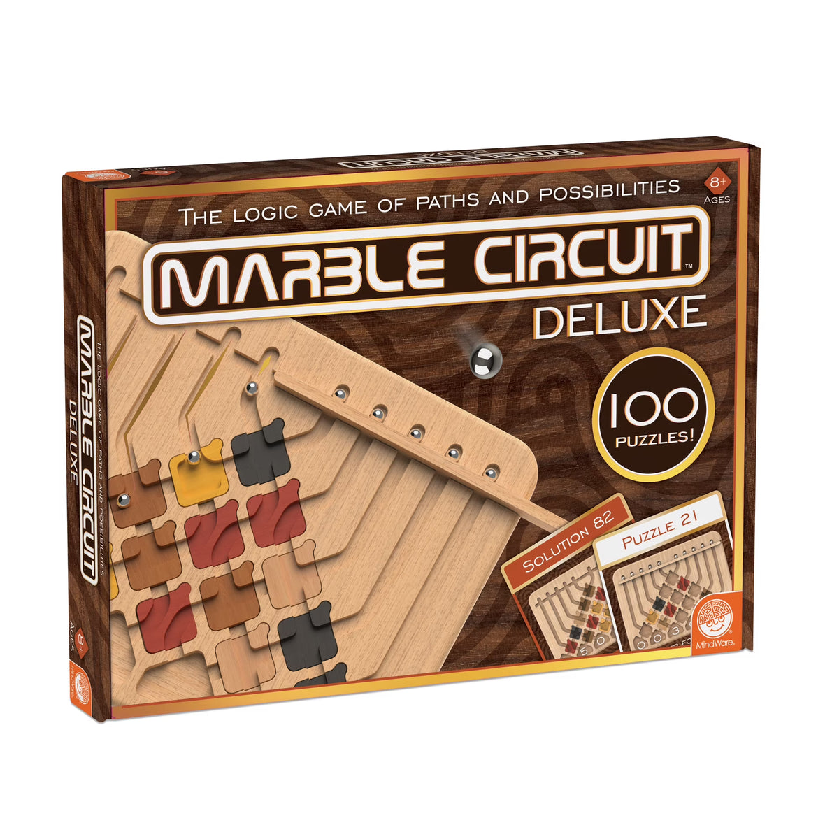 Marble Circuit Deluxe Game - 100 Puzzles - Logic Game D967