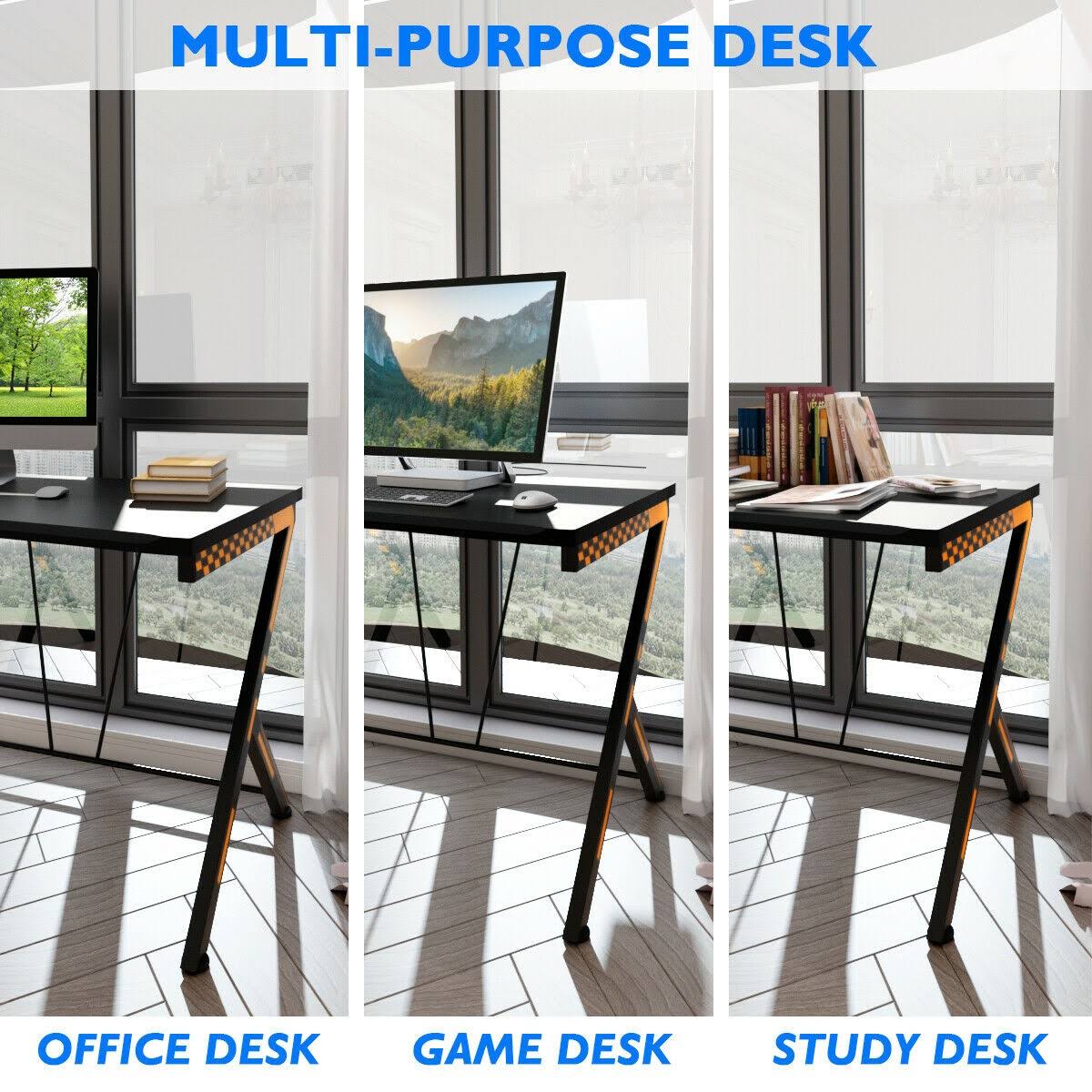 Black Ergonomic Gaming Desk V9214
