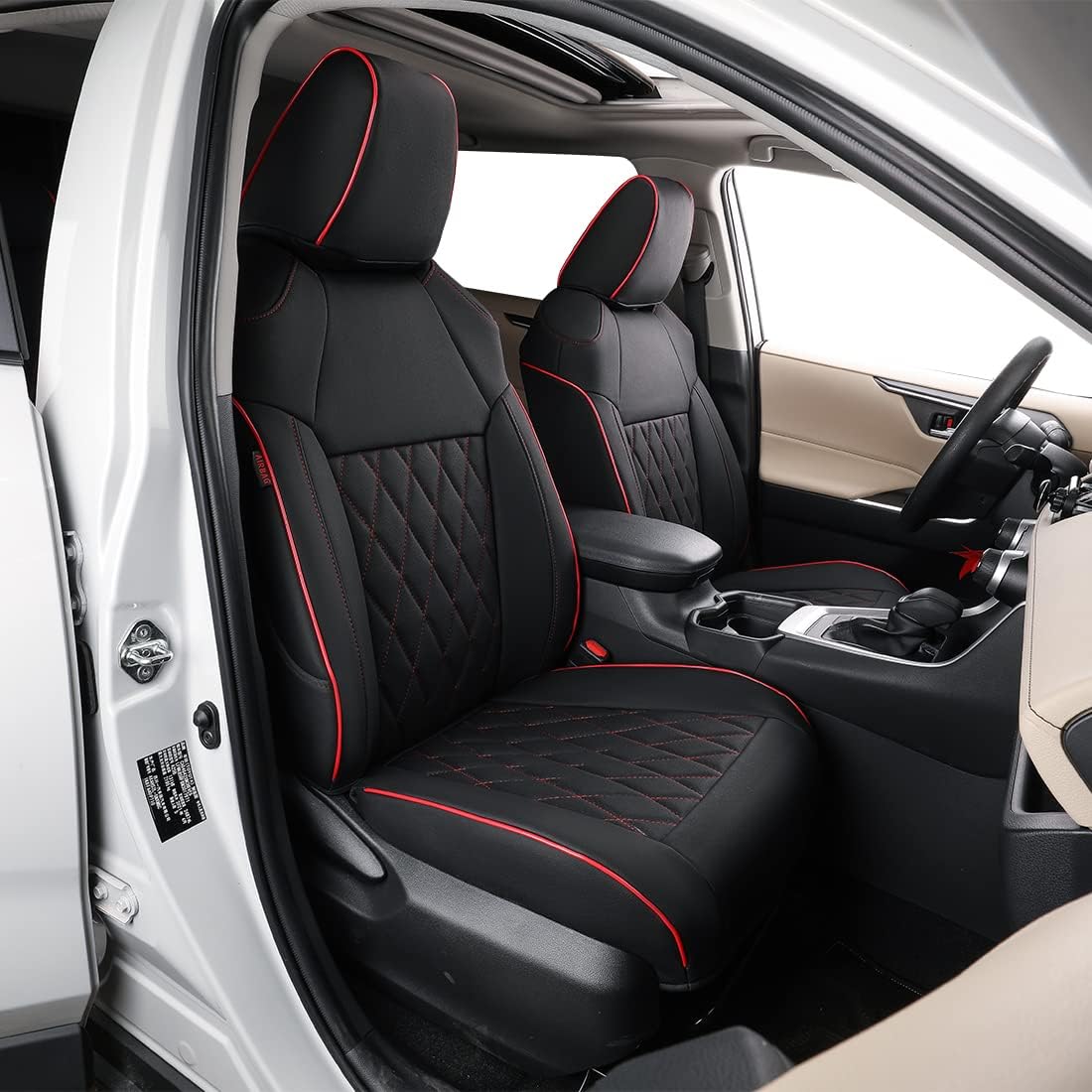 Black Neoprene Car Seat Covers W788