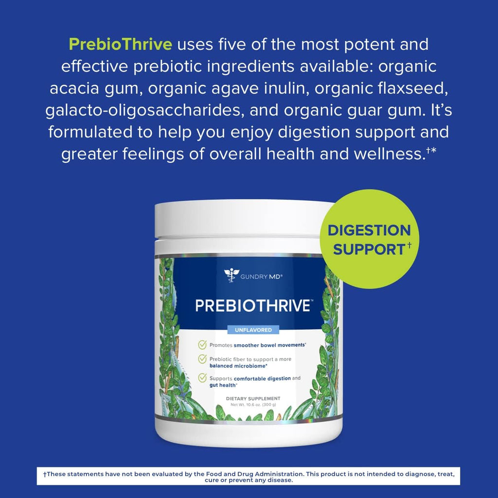 Unflavored Prebiotic Supplement Powder, 30 Servings V8611