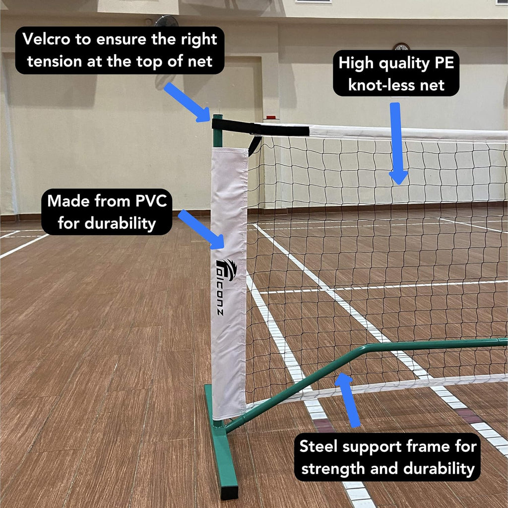 Regulation Size Portable Pickleball Net with Steel Frame and PE Netting X9373