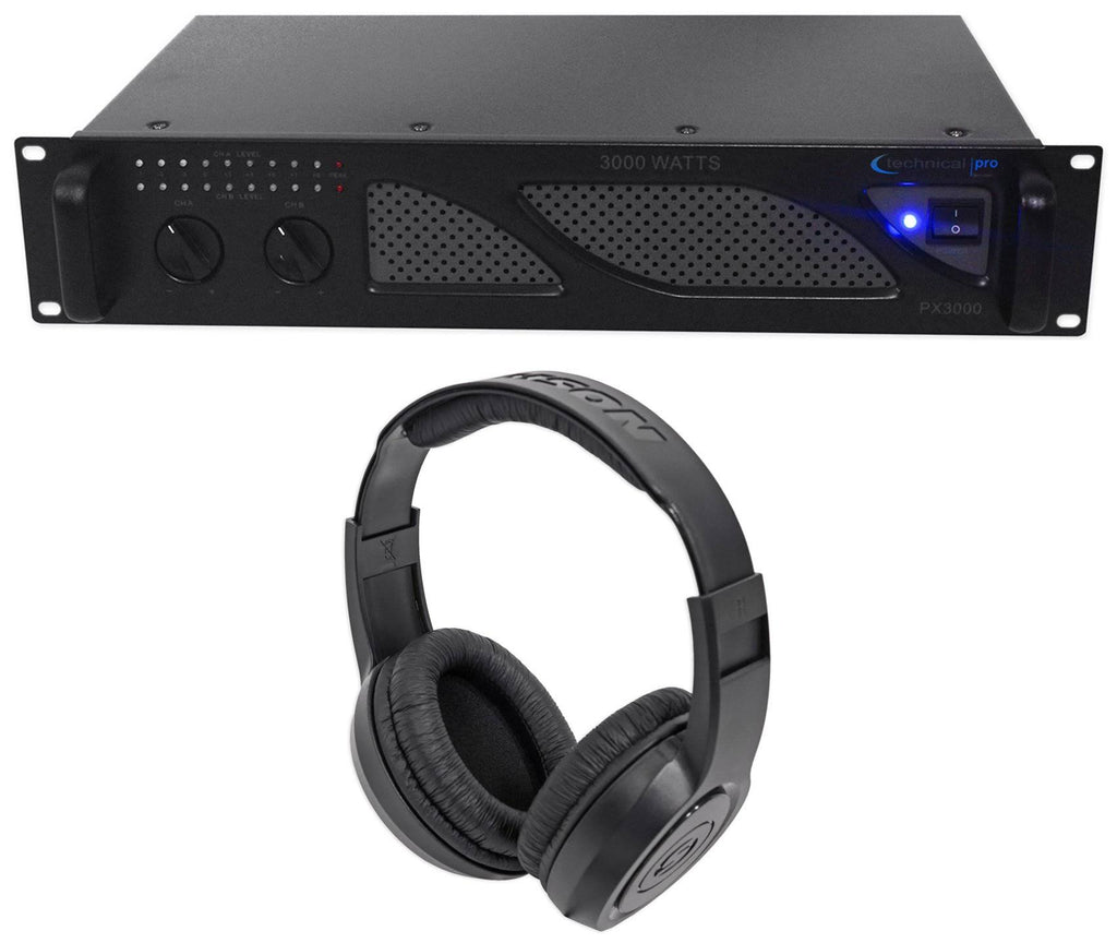 3000W 2-Ch. Power Amplifier with Headphones W417