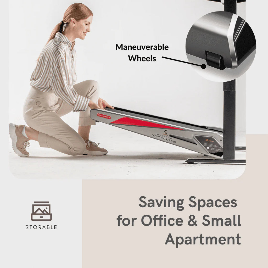 2.0HP 5° Incline Under Desk Electric Treadmill H842