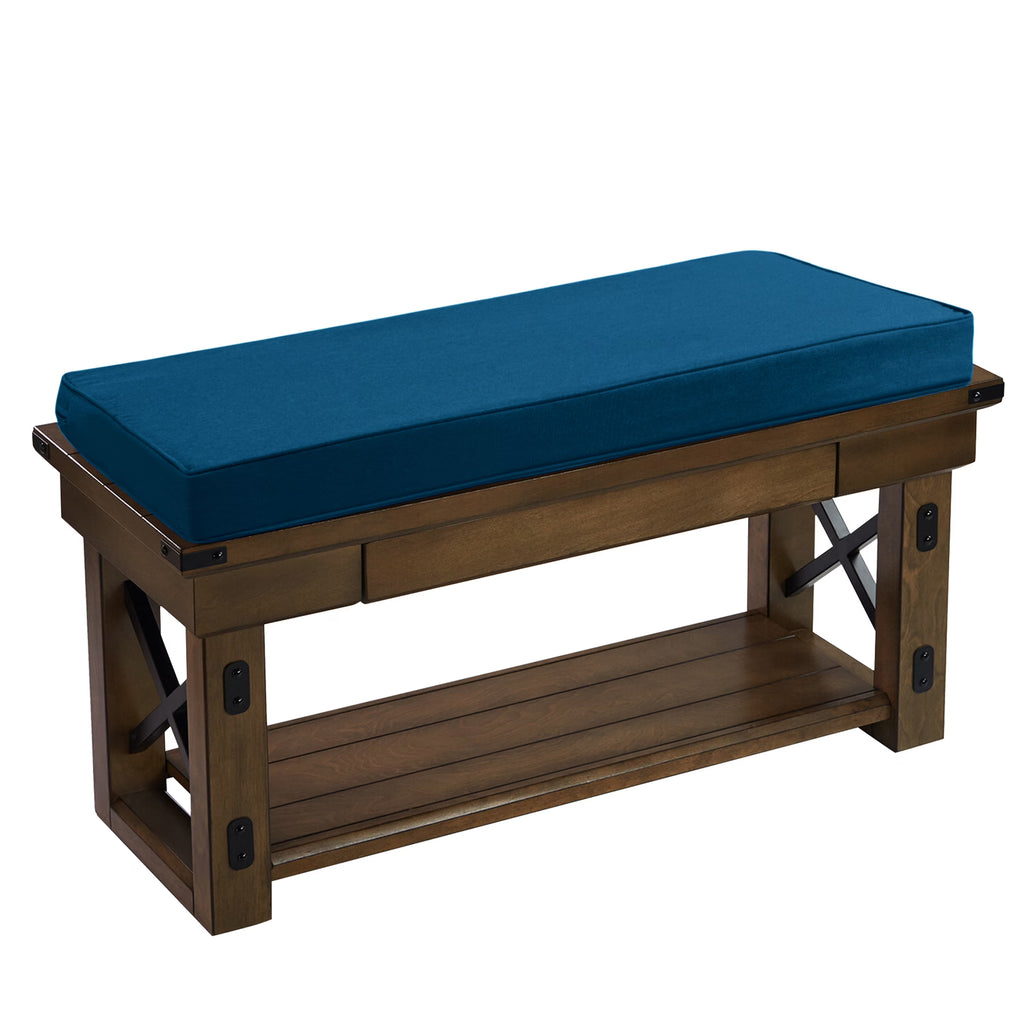 Teal Outdoor Patio Bench Foam Cushion N85857