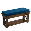 Teal Outdoor Patio Bench Foam Cushion N85857
