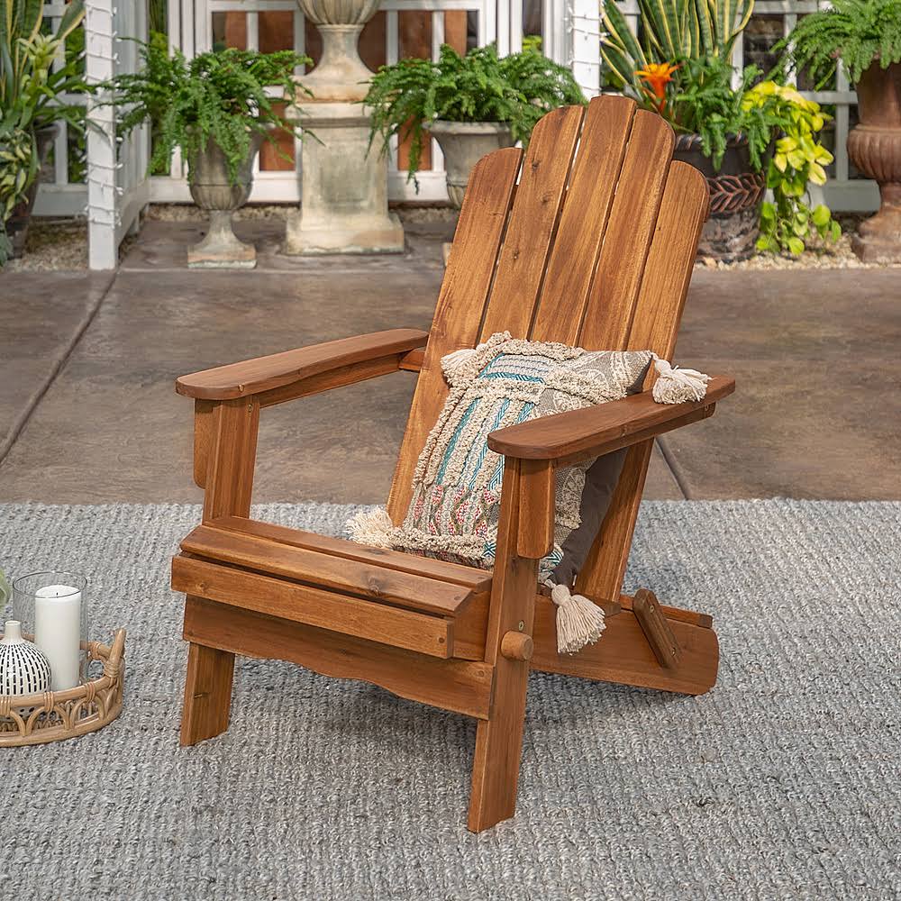 Brown Acacia Wood Adirondack Chair V185