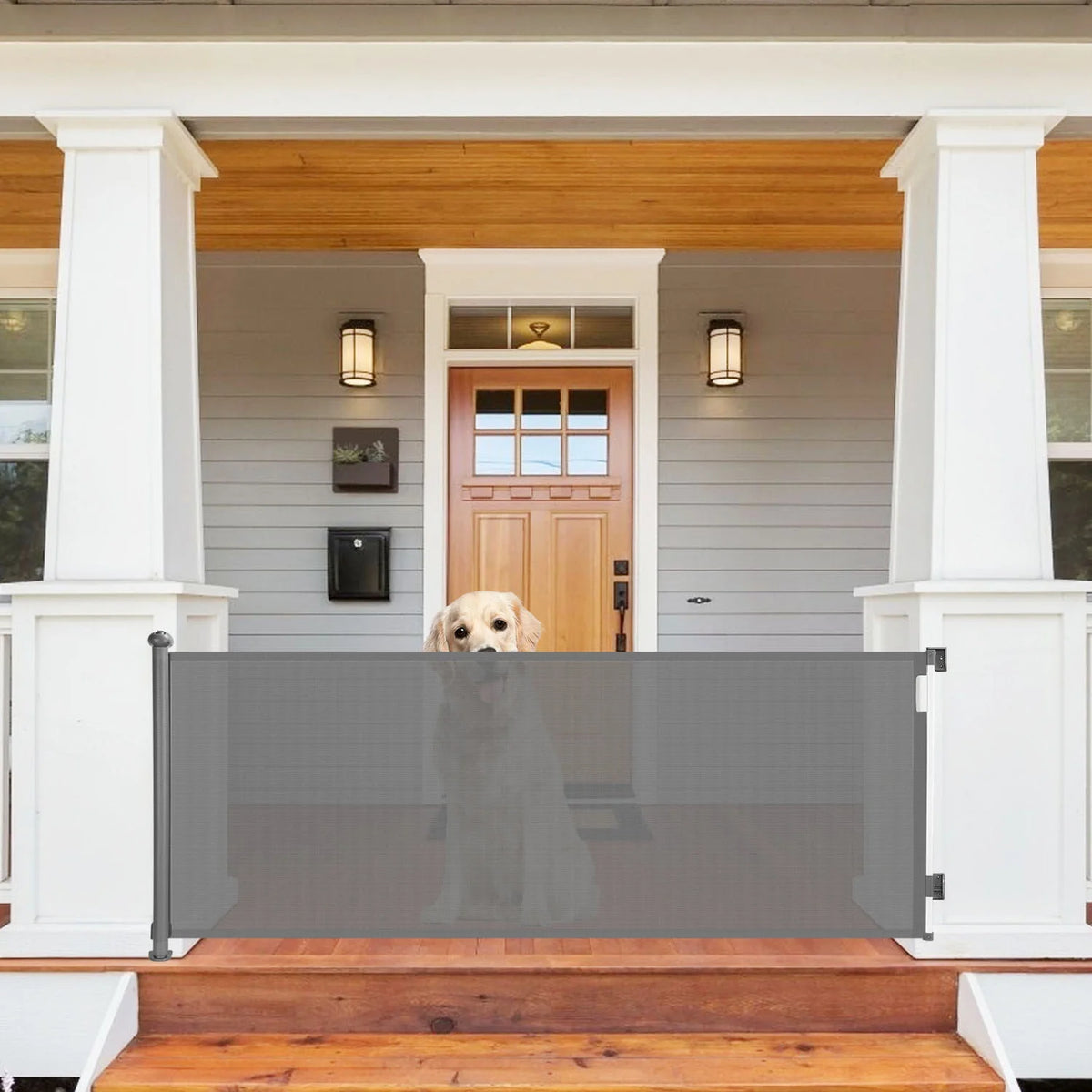 Extra Wide Retractable Baby Gate 118" x 33" J906590
