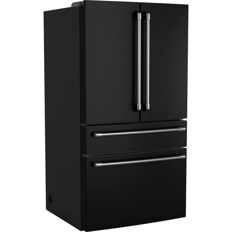 28.7 cu. ft. Smart Four Door French Door Refrigerator in Matte Black Q62194