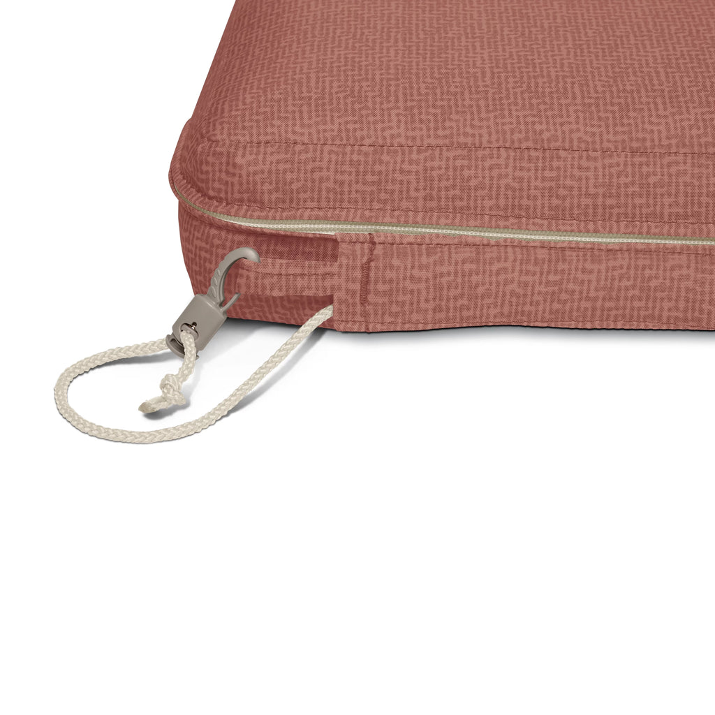 Water-Resistant Outdoor Dining Seat Cushion, 19 x 19 x 3 inch X75453