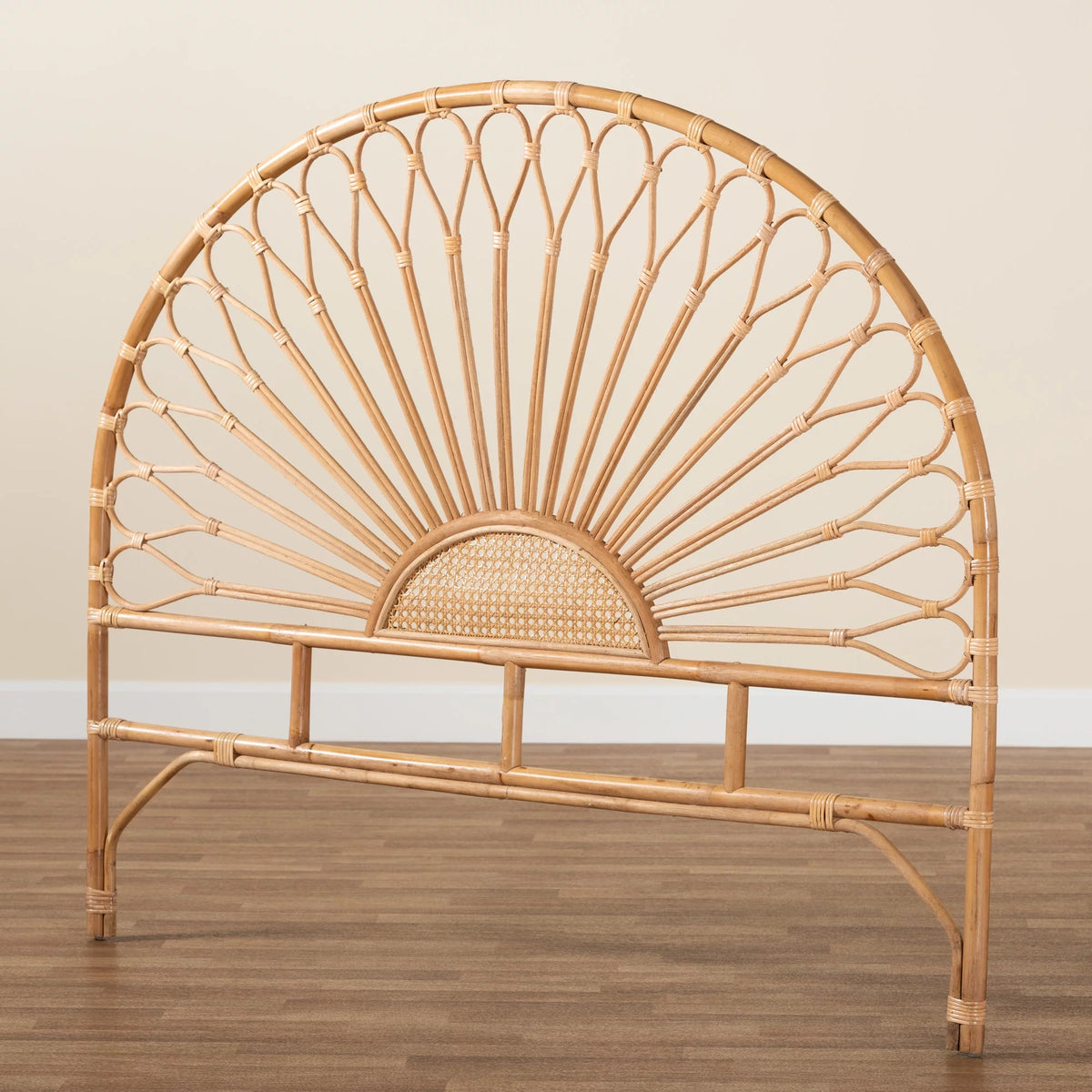 King Size Natural Brown Rattan Headboard L856838