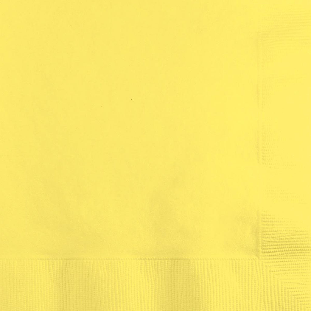 Mimosa Yellow 2-Ply Disposable Beverage Napkins P22652