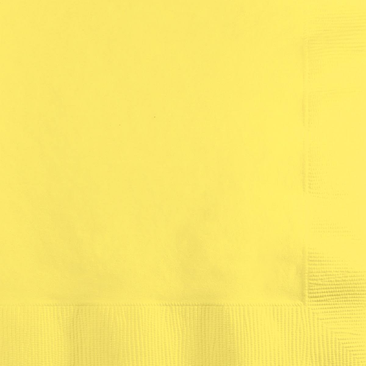 Mimosa Yellow 2-Ply Disposable Beverage Napkins P22652