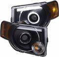 Projector Headlights with Halo Black P1966