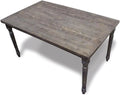 Grey Wood Veneer Distressed Dining Table F42108