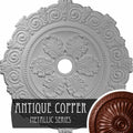 Hand-Painted Antique Copper Scroll Medallion W64678