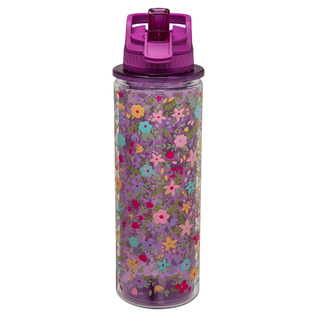 3-Pack 32 oz Double-Wall Insulation Water Bottle with Carry Loop Q994931