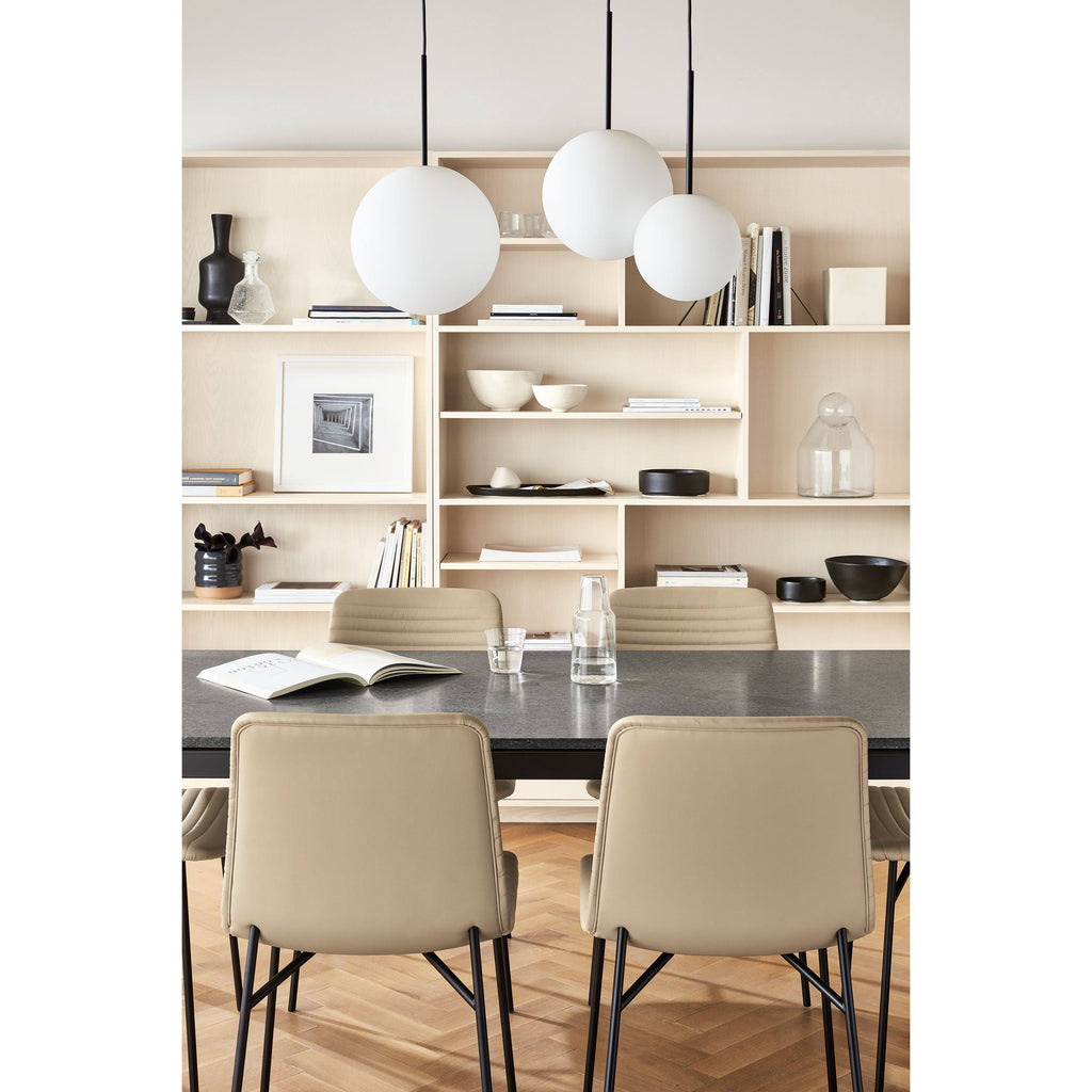 Modern Cato Side Chair in Grey with Chrome Frame H66459