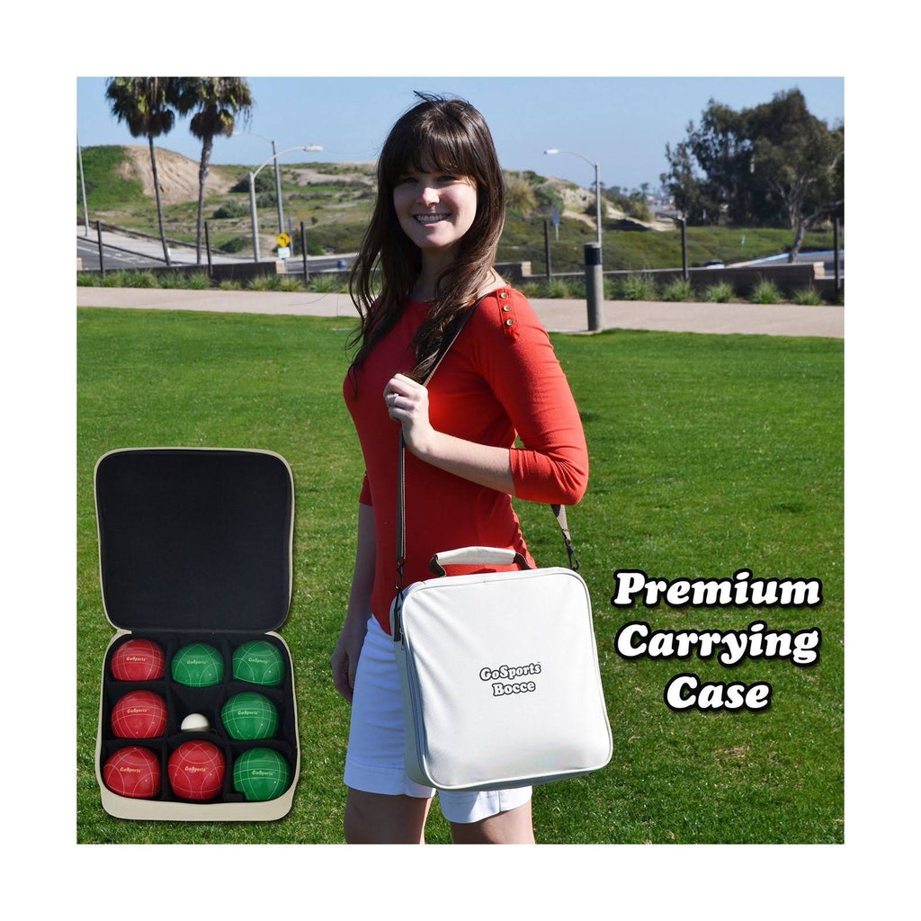 Bocce Set with 8 Balls, Pallino, Case, and Measuring Rope J243727
