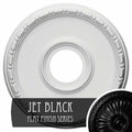 Jet Black Hand-Painted Ceiling Medallion L205