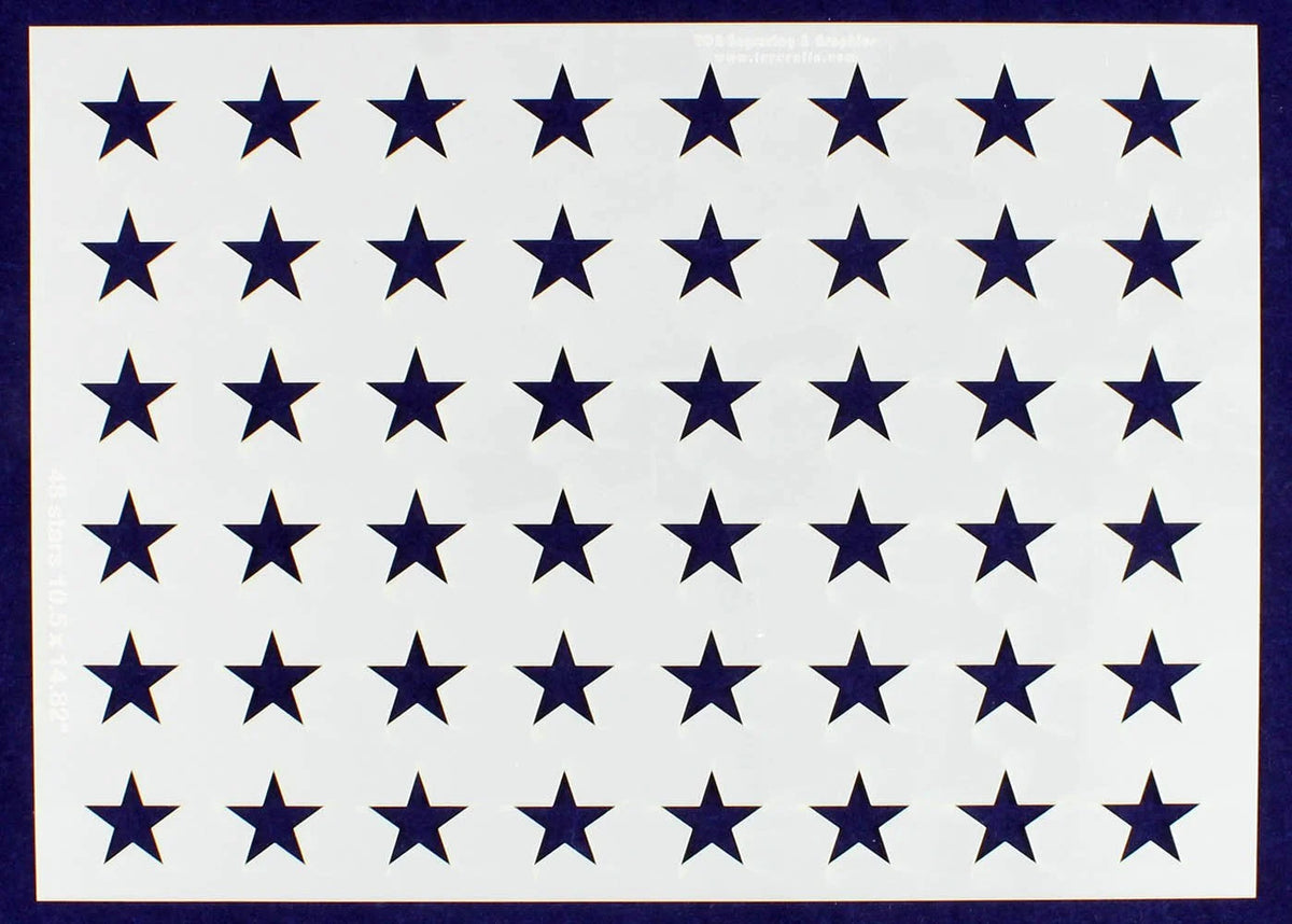 14 Mil Star Field Stencil 10.5 x 14.82" T4082