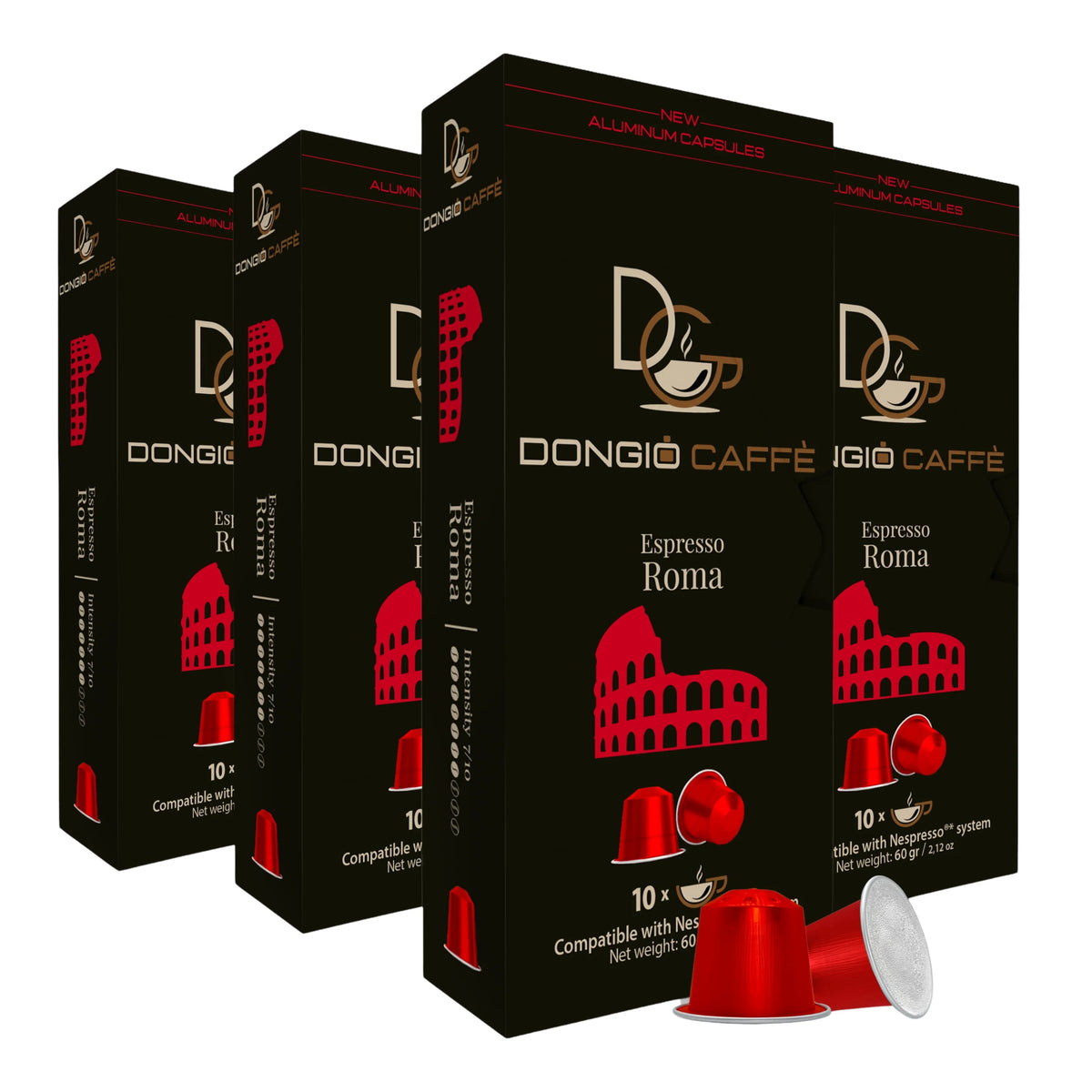 Espresso Capsules Med-Dark Roast Coffee Pods, 40 Ct Q2552