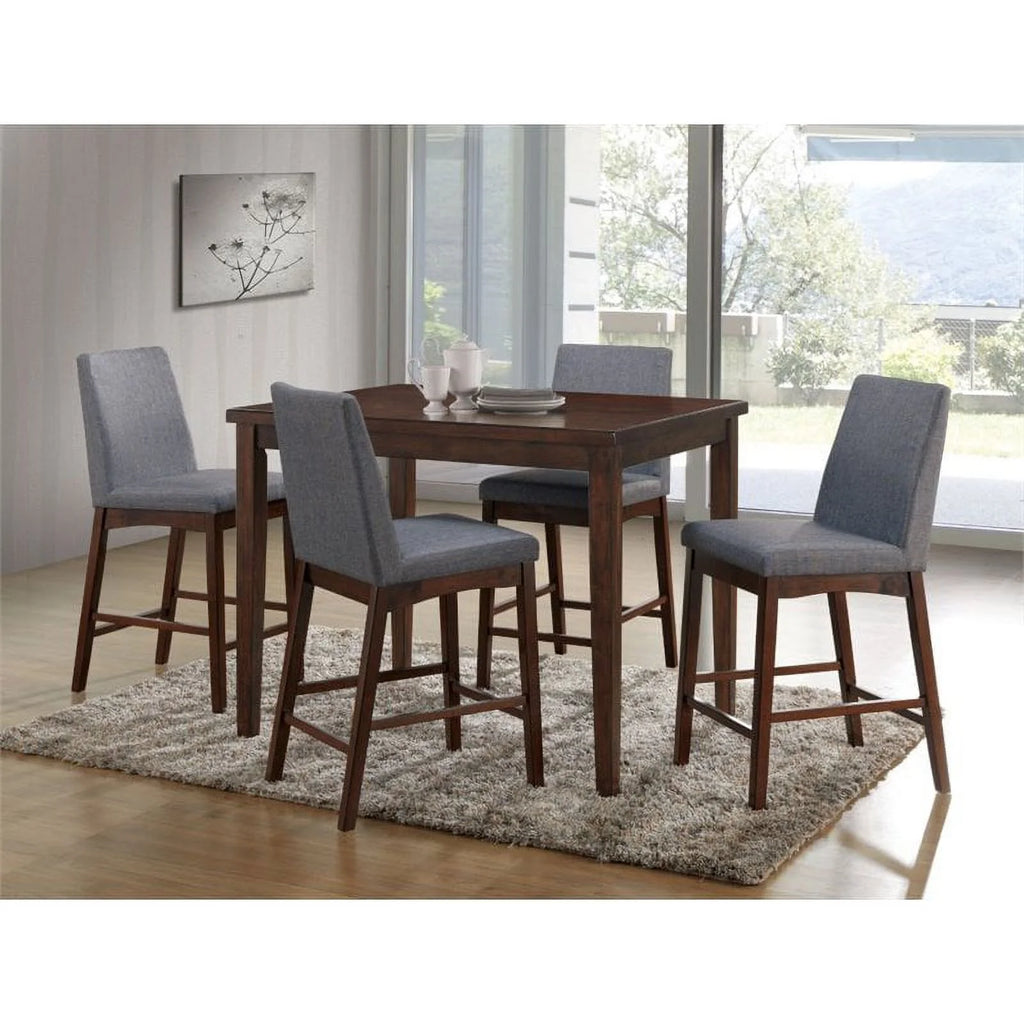 Fabric Counter Height Chair Set of 2 T78231