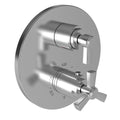 Gloss Black Thermostatic Trim Plate with Handle Q303