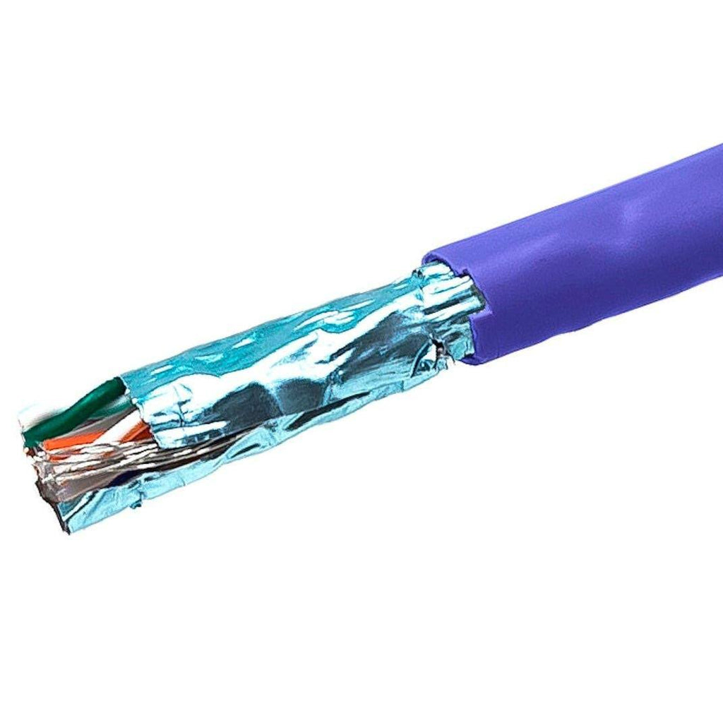 1000 ft. Cat6a FTP Solid Ethernet Cable Blue J892450