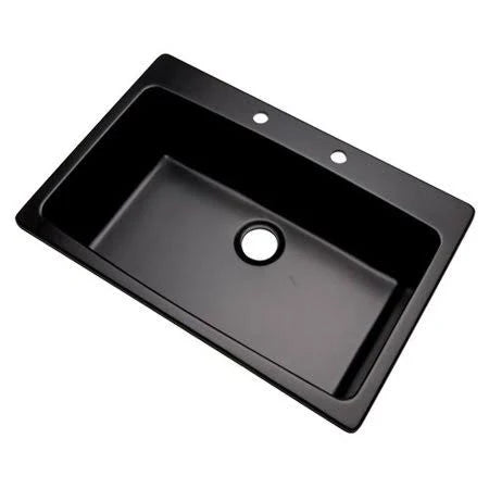 Black Drop-In Kitchen Sink C244