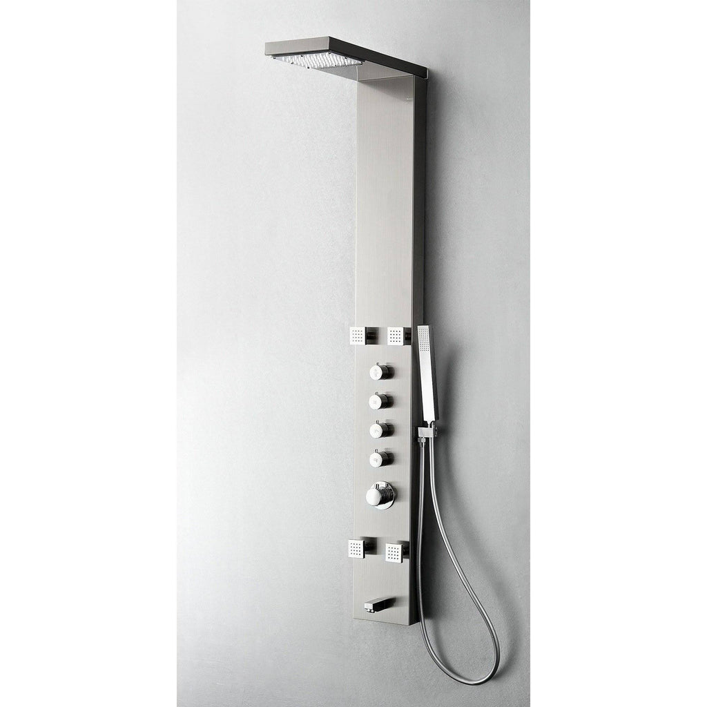 Stainless Steel Thermostatic Shower Massage Panel M636