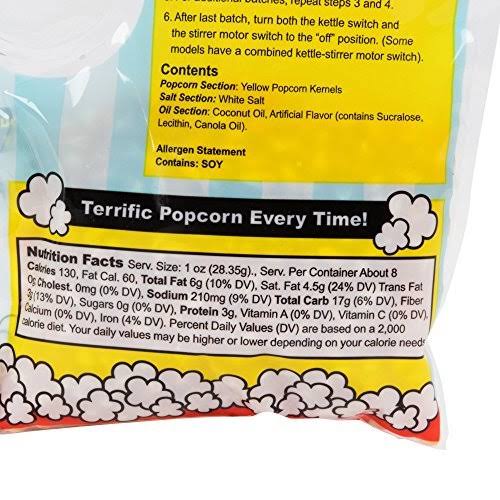 6.1 oz. Popper Kettle Corn Popcorn Kit - 24 Case T84826