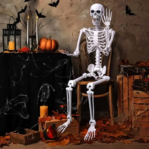 5.4Ft Posable Plastic Skeletons 2Pack E72803