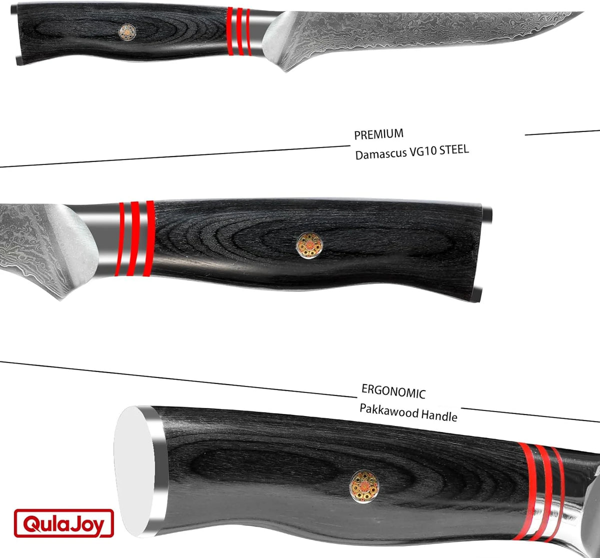 6 Inch Damascus Steel Boning Knife E37346