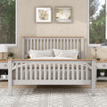 Gray Queen Bed Frame with Headboard A2510