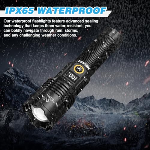 Rechargeable LED Flashlight with Zoomable, IPX6 Waterproof M81982