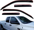 Dark Smoke Shatterproof 4 PCS In-Channel Side Window Visor Deflector Rain Guard Y766